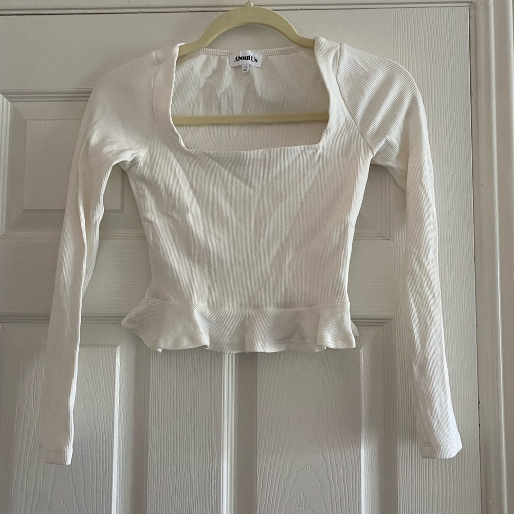 Revolve white long sleeve size XS
